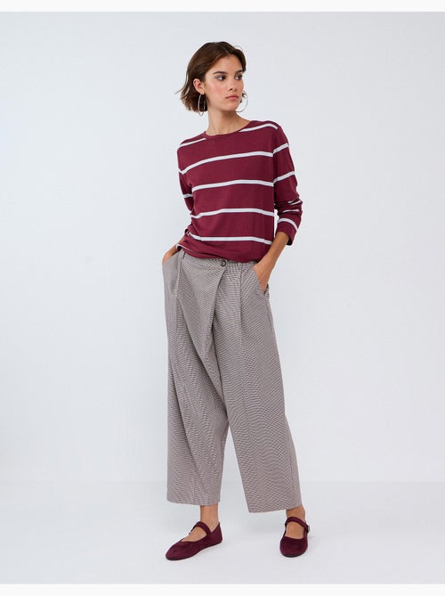 Lange mouwen t-shirt strepen, mo fashion - Kiabi Lange mouwen t-shirt strepen, mo fashion - Kiabi