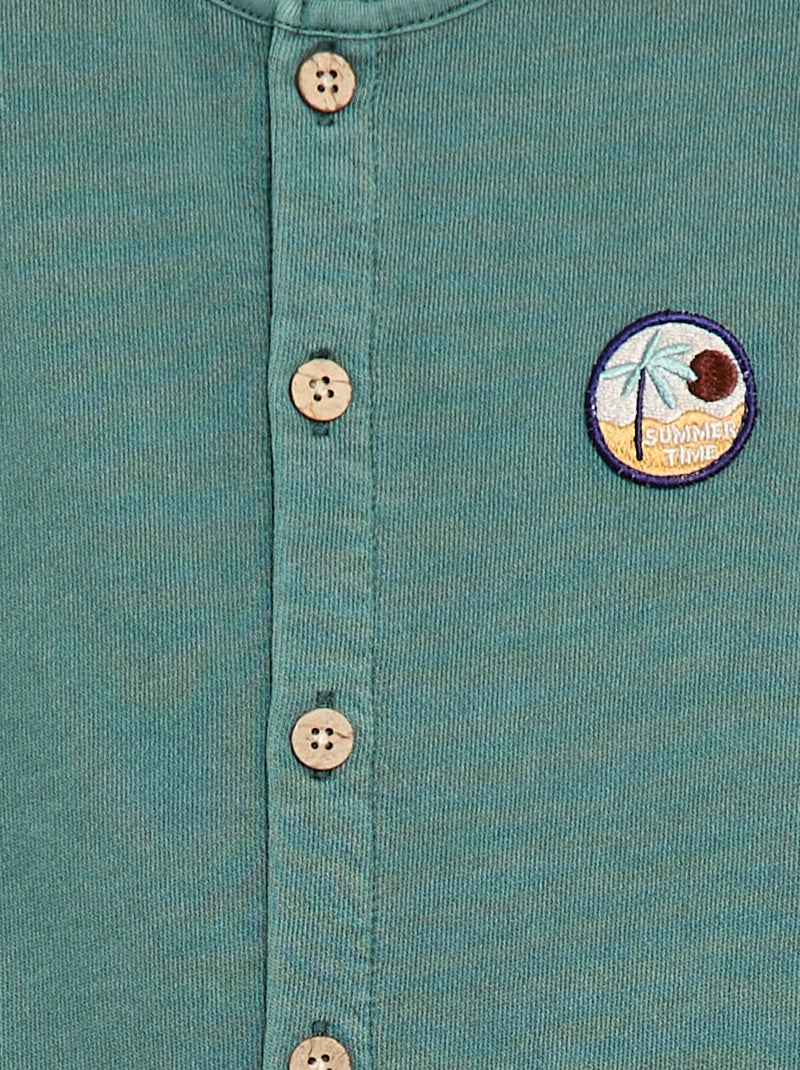 Lange mouwloze jumpsuit Groen - Kiabi