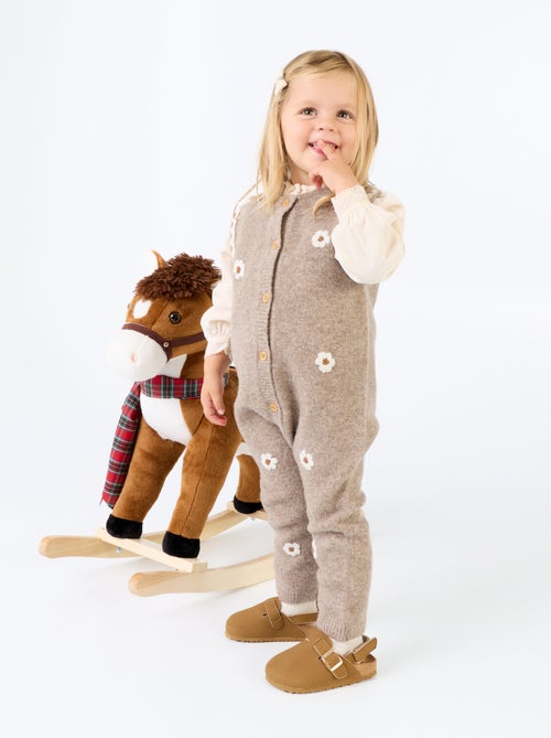 Lange mouwloze jumpsuit van tricot - Kiabi