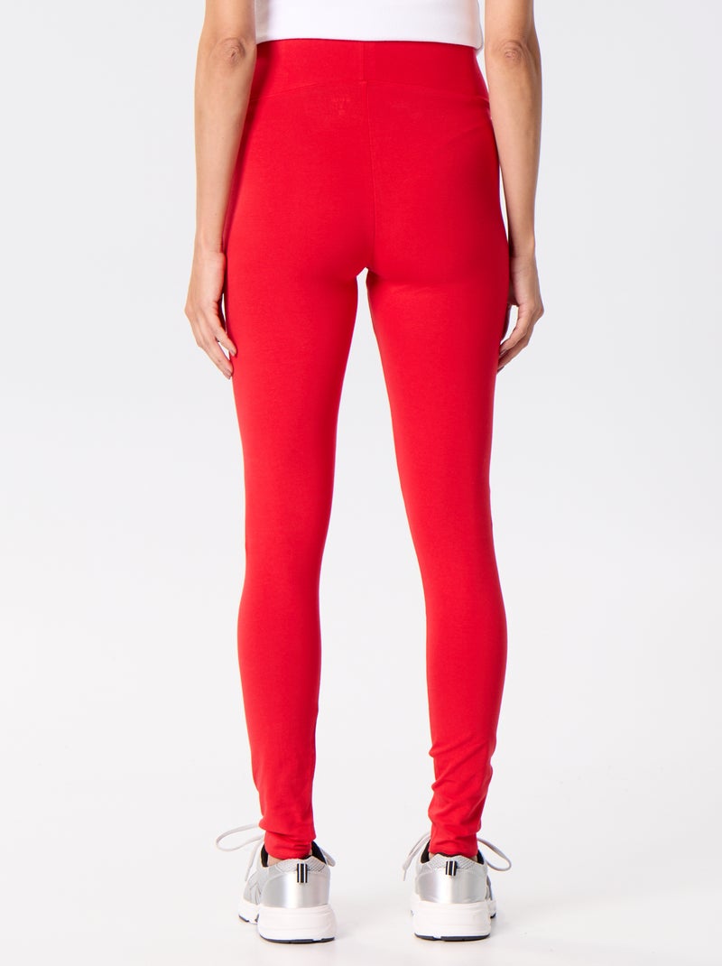 Lange naadloze legging Rood - Kiabi