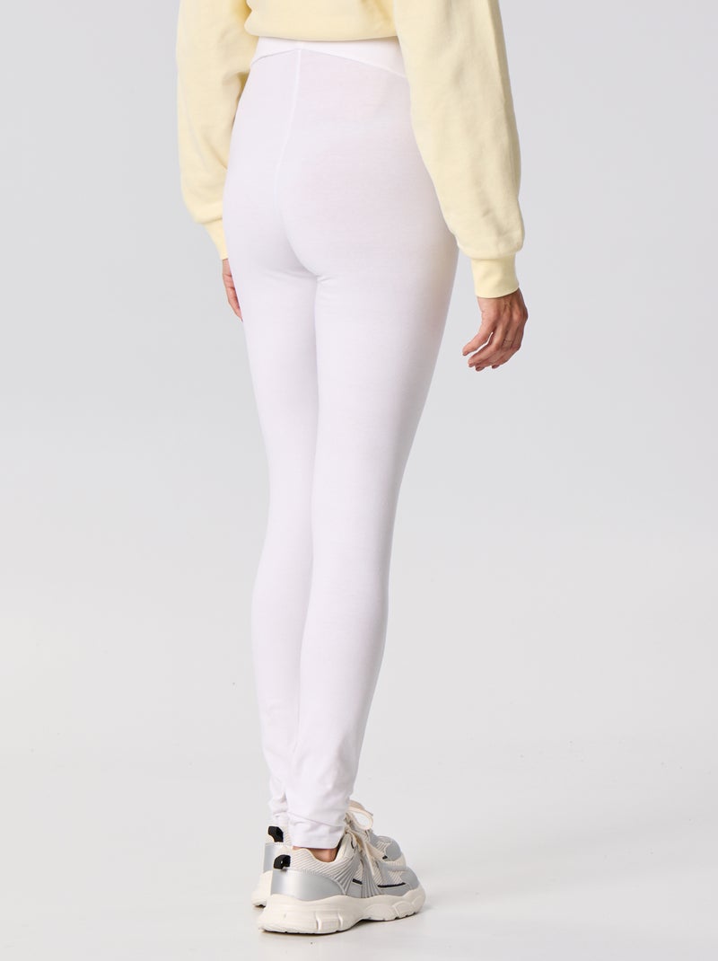Lange naadloze legging Wit - Kiabi