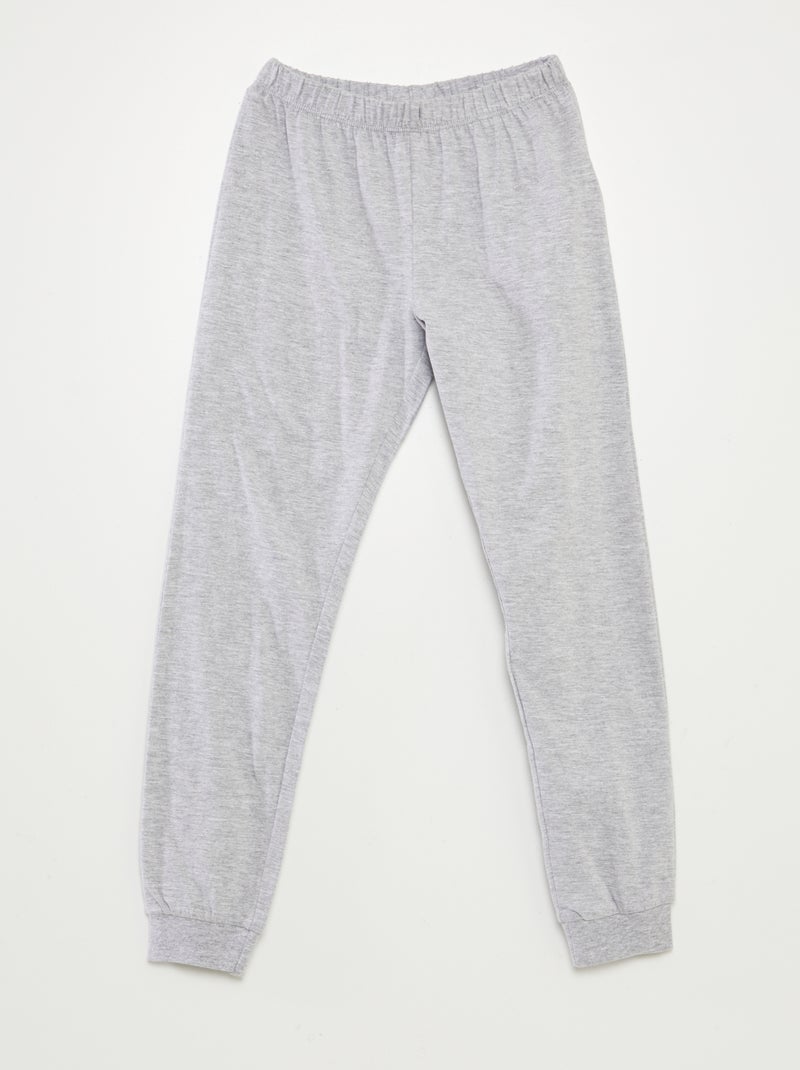 Lange 'Naruto'-pyjama - T-shirt + broek - 2-delig GRIJS - Kiabi