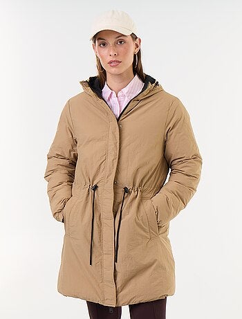 Lange omkeerbare parka