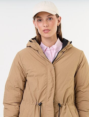 Lange omkeerbare parka
