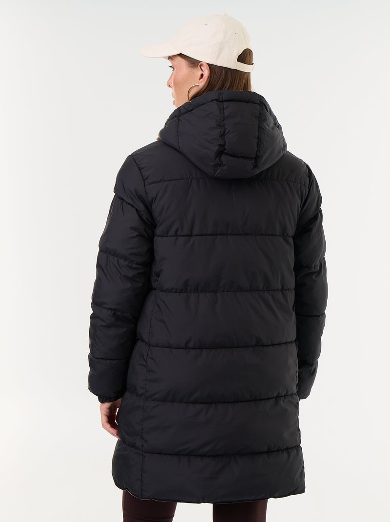 Lange omkeerbare parka Biege - Kiabi