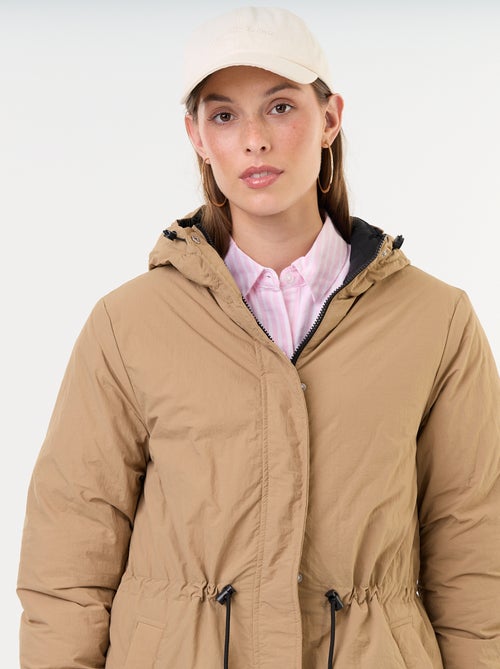 Lange omkeerbare parka - Kiabi