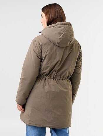 Lange omkeerbare parka