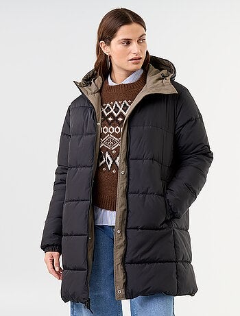 Lange omkeerbare parka