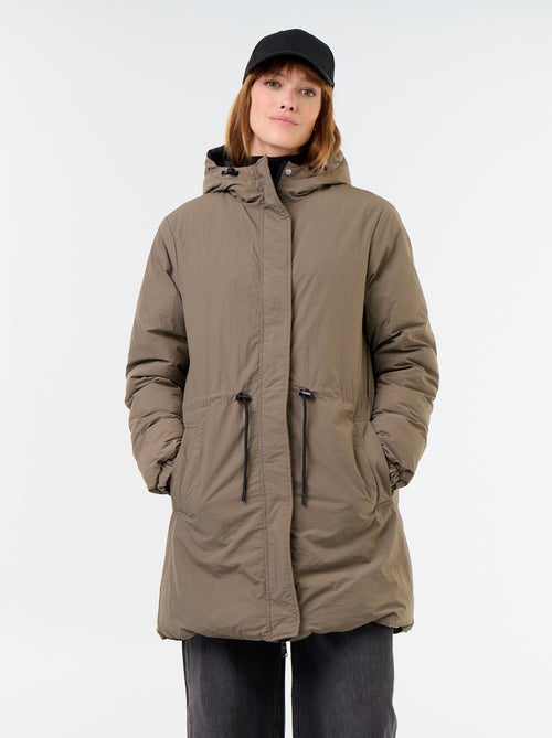 Lange omkeerbare parka - Kiabi