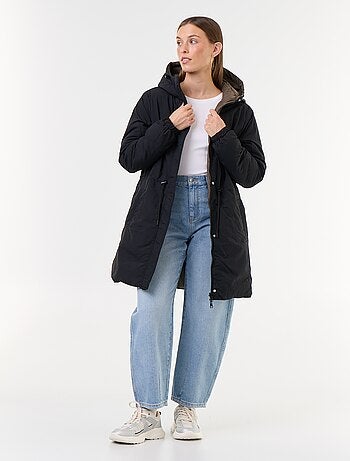 Lange omkeerbare parka