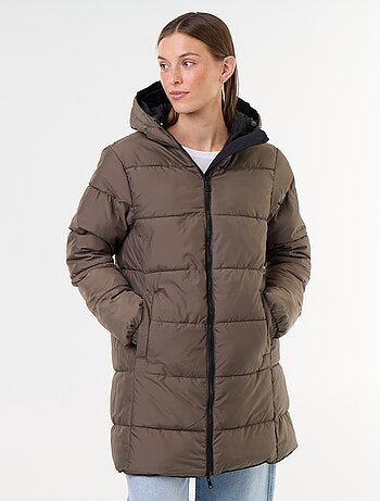 Lange omkeerbare parka