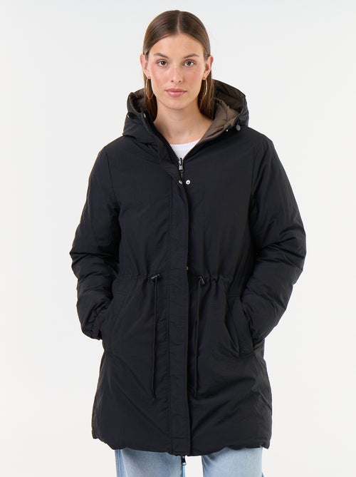 Lange omkeerbare parka - Kiabi