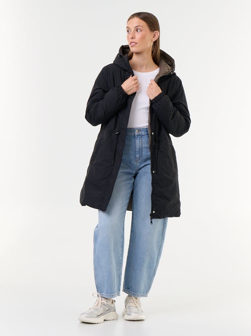 Lange omkeerbare parka - Kiabi
