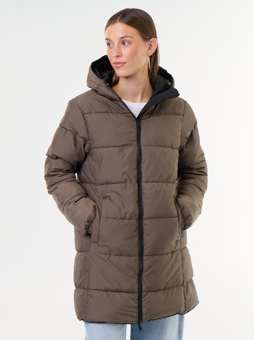 Lange omkeerbare parka - Kiabi