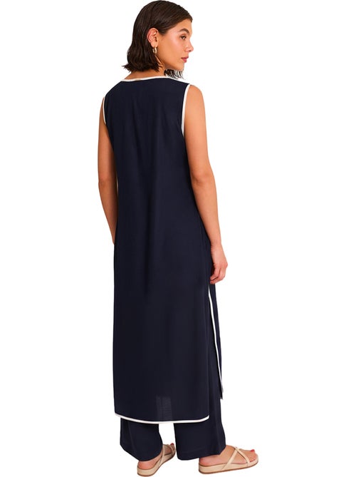 Lange open gilet broek strandoutfit nautilus - Kiabi Lange open gilet broek strandoutfit nautilus - Kiabi