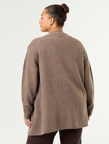 Lange open gilet
