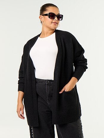 Lange open gilet