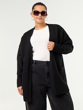 Lange open gilet