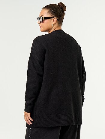 Lange open gilet