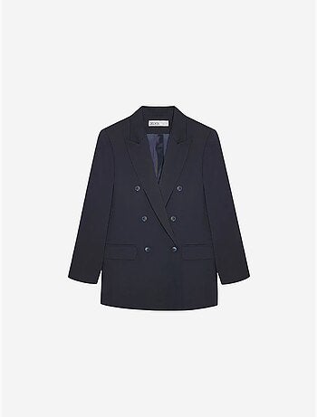 Lange oversized blazer van crêpe dilvin
