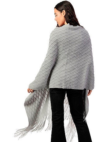 Lange poncho punto