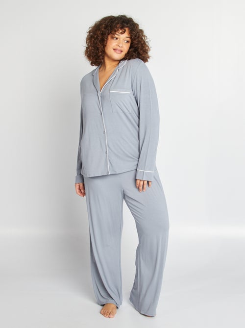 Lange pyjama - Hemd + broek - 2-delig - Kiabi