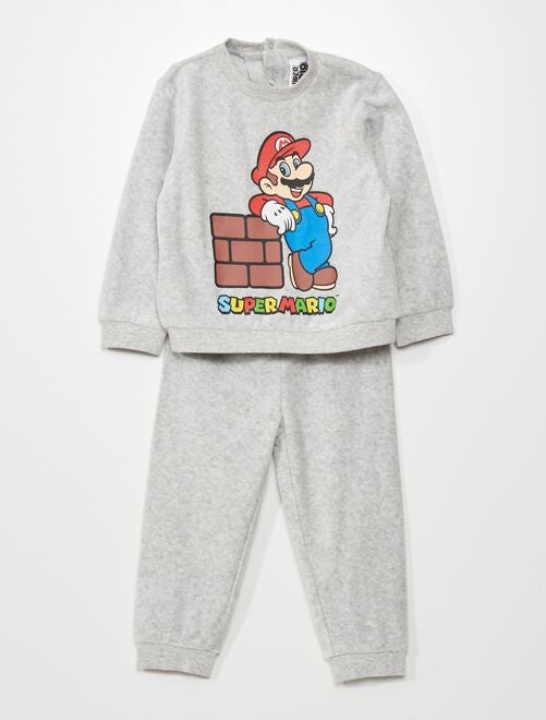 Lange pyjama - 'Mario'-print - 2-delig - Kiabi