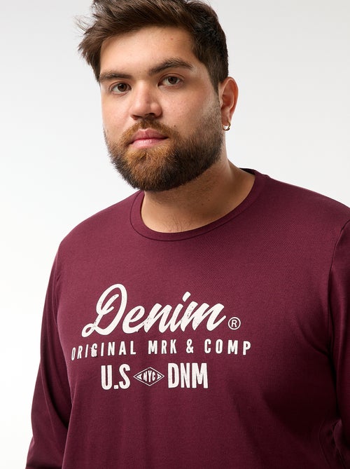 Lange pyjama - T-shirt + broek - 2-delig - Kiabi