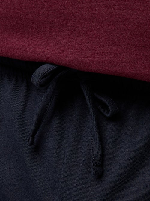 Lange pyjama - T-shirt + broek - 2-delig - Kiabi