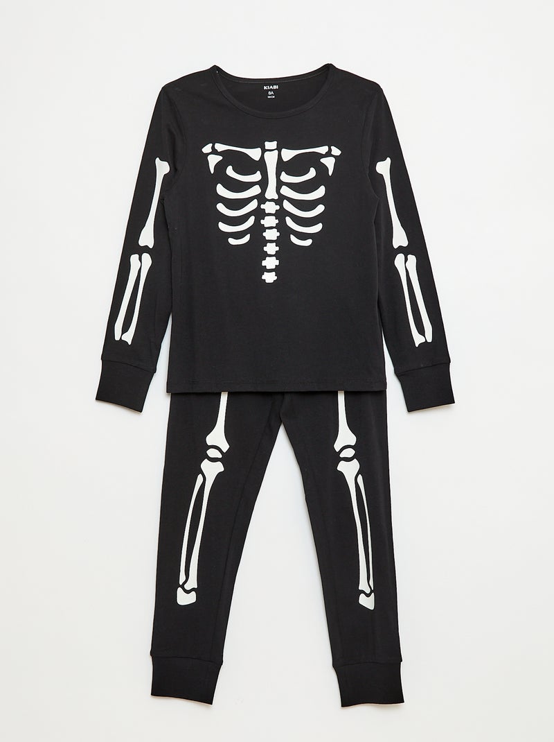 Lange pyjama van fleece - 2-delig - Bruin - Babyjongen - 15.00