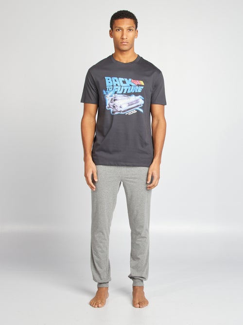 Lange pyjama met 'Back to the Future'-print - 2-delig - Kiabi