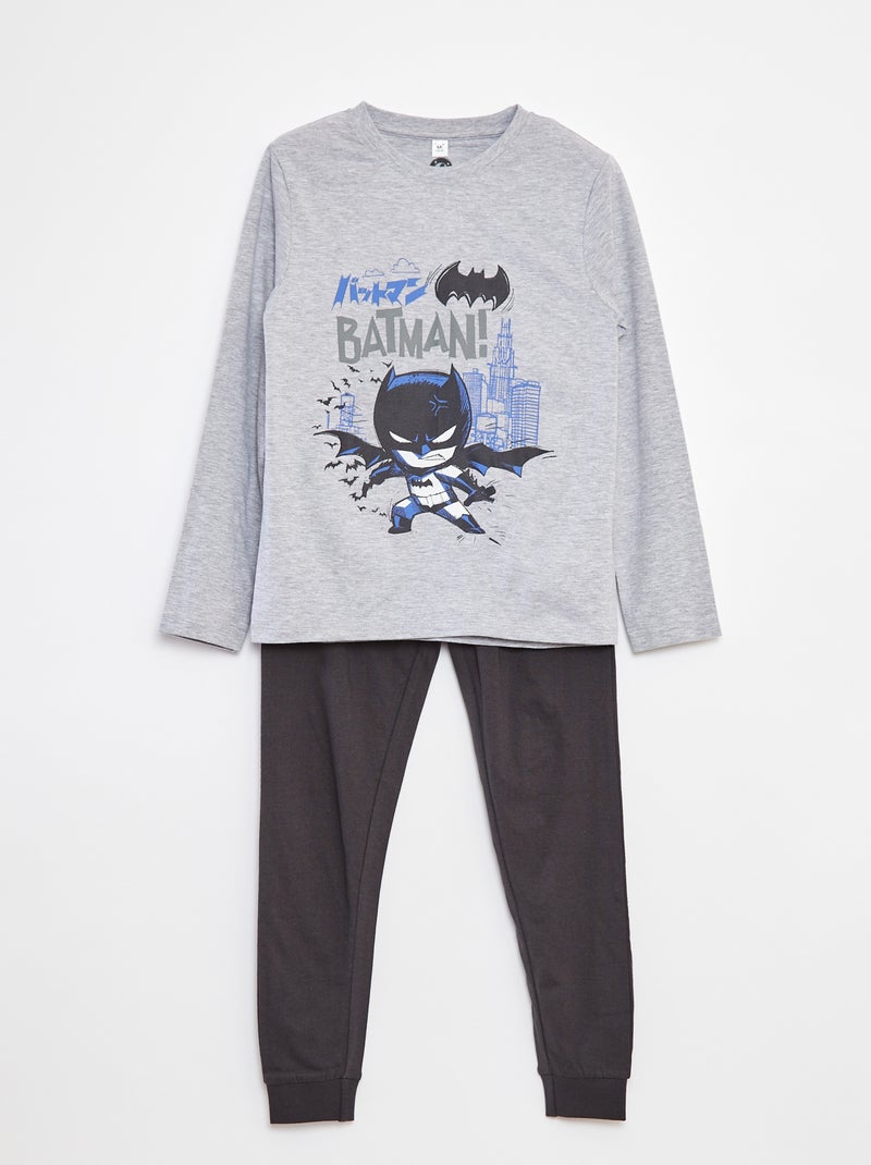 Lange pyjama met 'Batman'-print - 2-delig Grijs - Kiabi
