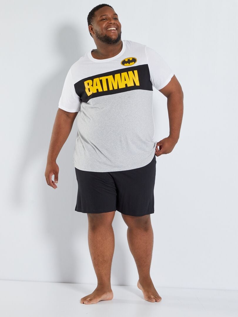 Lange pyjama met DC Comics/Batman-print - 2-delig WIT - Kiabi