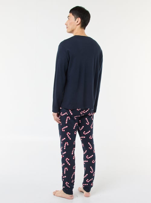 Lange pyjama met kerstprint - 2-delig - Kiabi