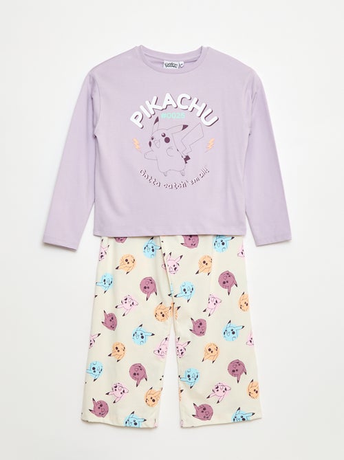 Lange pyjama met 'Pikachu'-print - 2-delig - Kiabi