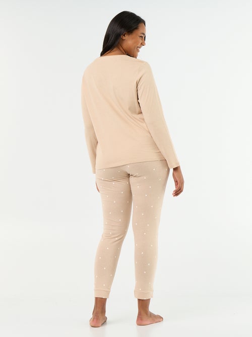 Lange pyjama met print - 2-delig - Kiabi