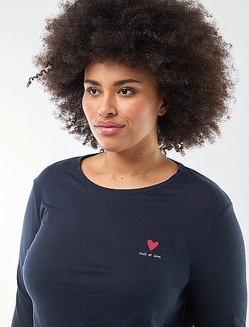 Lange pyjama met print - 2-delig