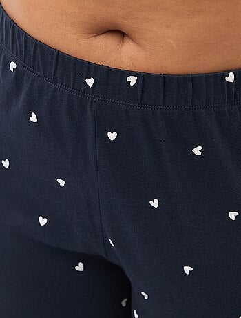 Lange pyjama met print - 2-delig