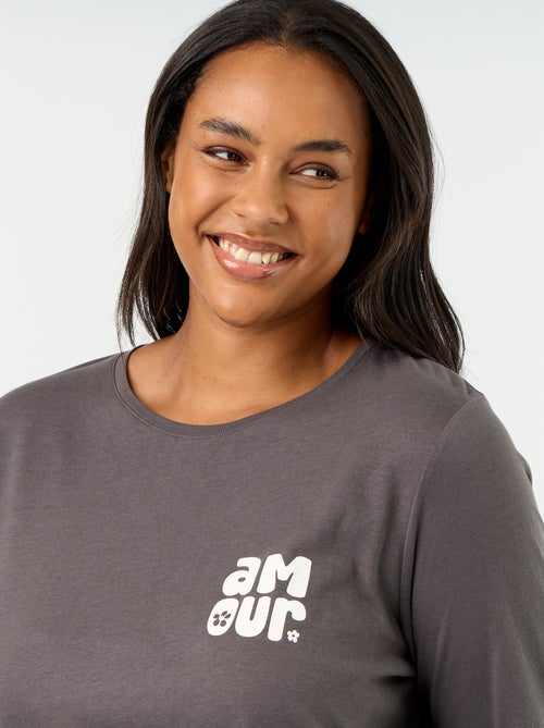 Lange pyjama met print - 2-delig - Kiabi