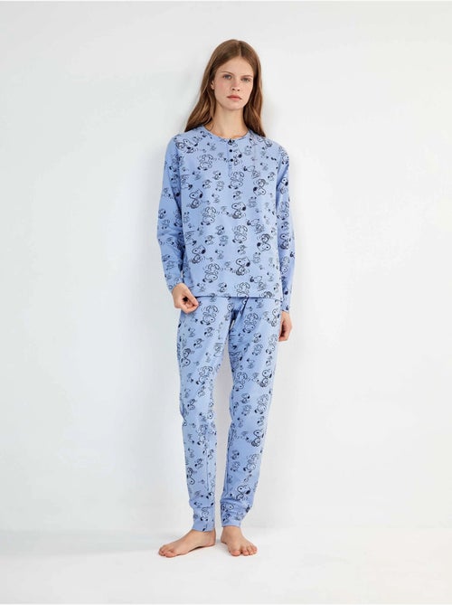 Lange pyjama met snoopy print - Kiabi Lange pyjama met snoopy print - Kiabi