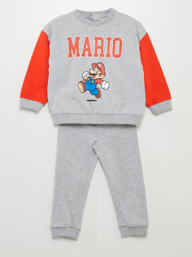 Lange pyjama met 'Super Mario'-print - 2-delig ROOD - Kiabi