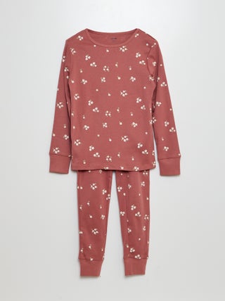 Lange pyjama met T-shirt + broek - 2-delig