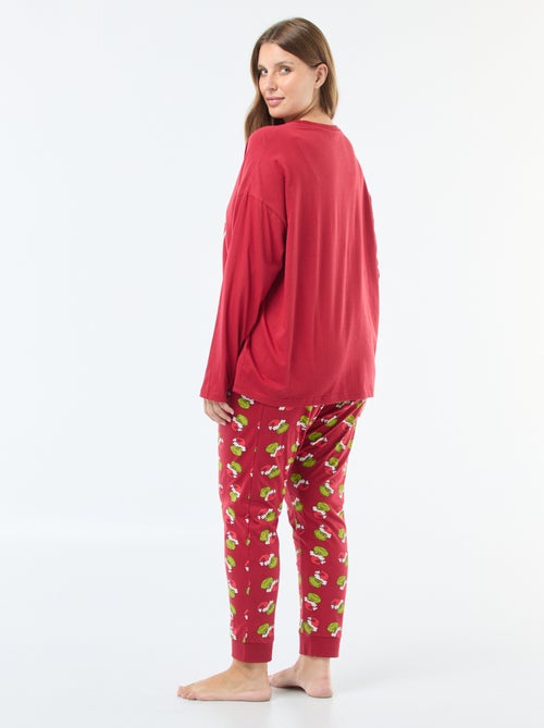 Lange pyjama met 'The Grinch'-print - 2-delig - Kiabi