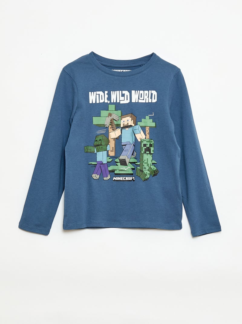 Lange pyjama 'Minecraft' - 2-delige set Groen - Kiabi