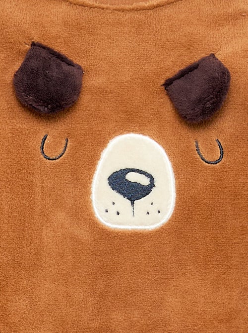 Lange pyjama van fleece - 2-delig - Kiabi