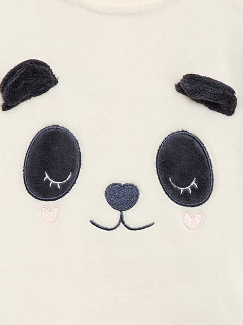 Lange pyjama van fleece - 2-delig - Kiabi