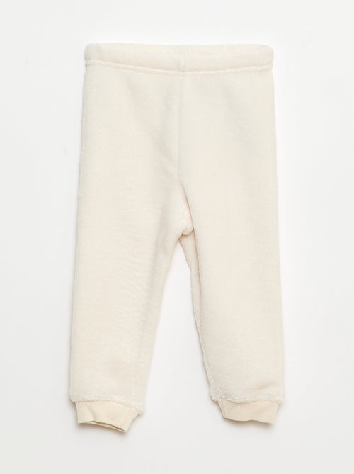 Lange pyjama van fleece - 2-delig - Kiabi