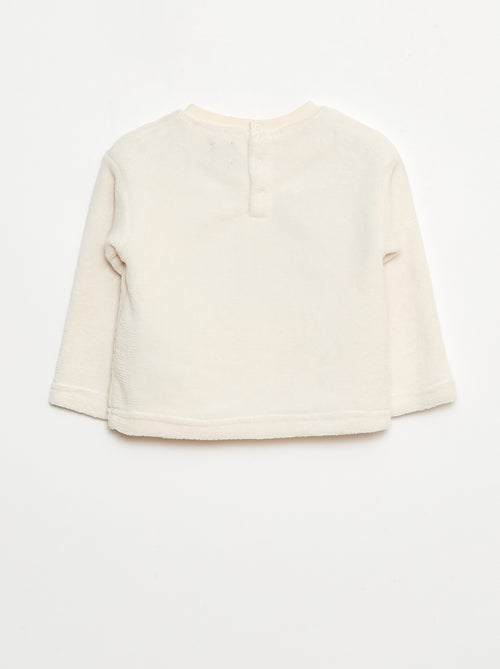 Lange pyjama van fleece - 2-delig - Kiabi