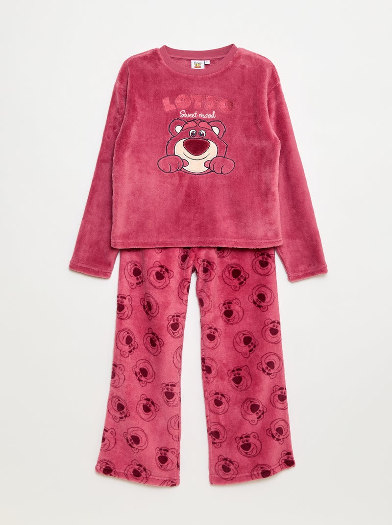 Lange pyjama van fleece met 'Stitch' 'Disney' - 2-delig Rose - Kiabi