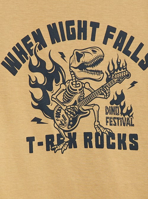 Lange pyjama van jersey met print - 2-delig - Kiabi